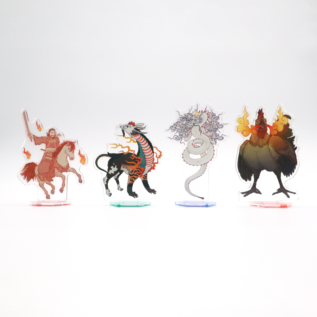 奇談アクリルスタンド｜全4種｜妖怪 × アート│マット・マイヤー