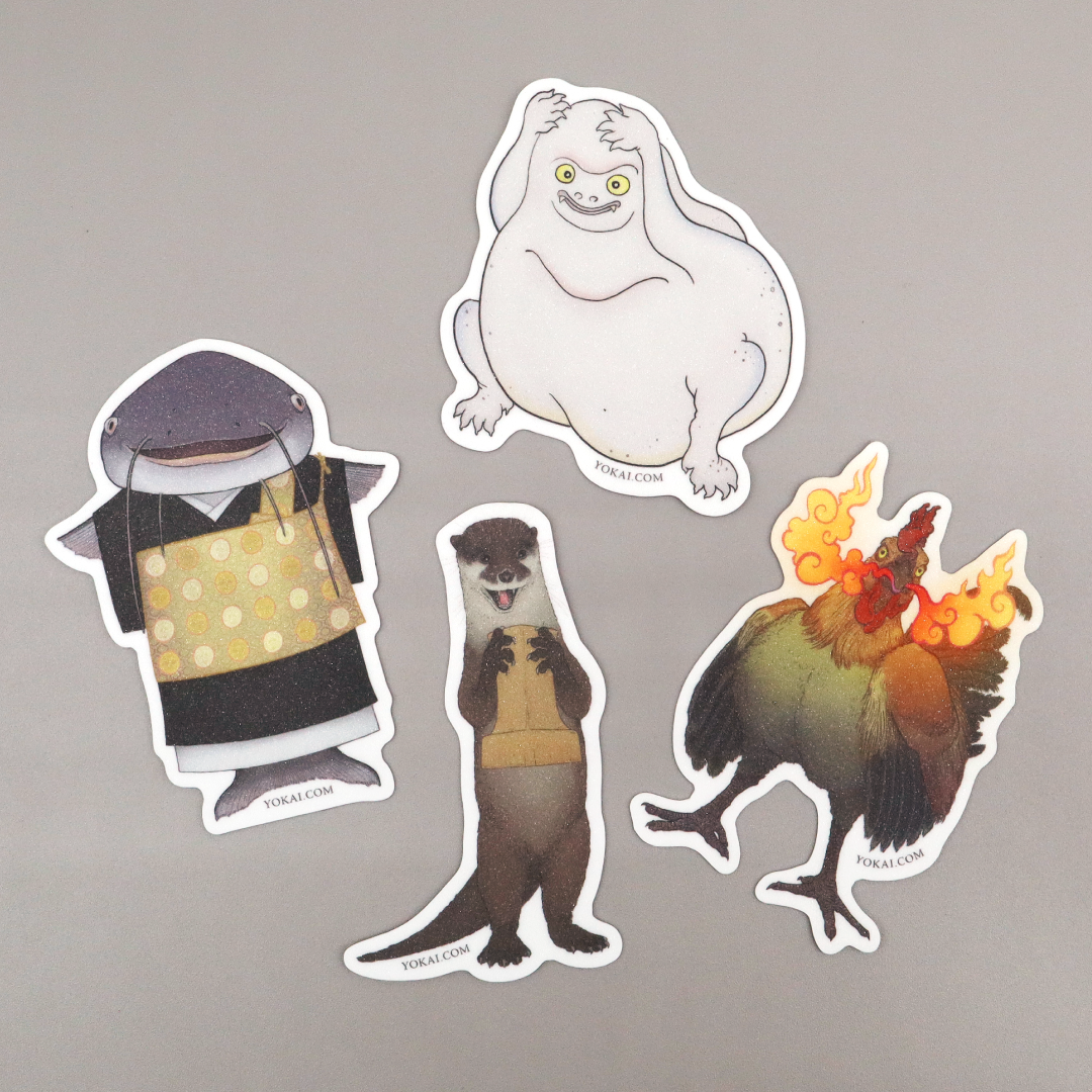 奇談ステッカー｜全4種｜妖怪 ×アート｜マット・マイヤー