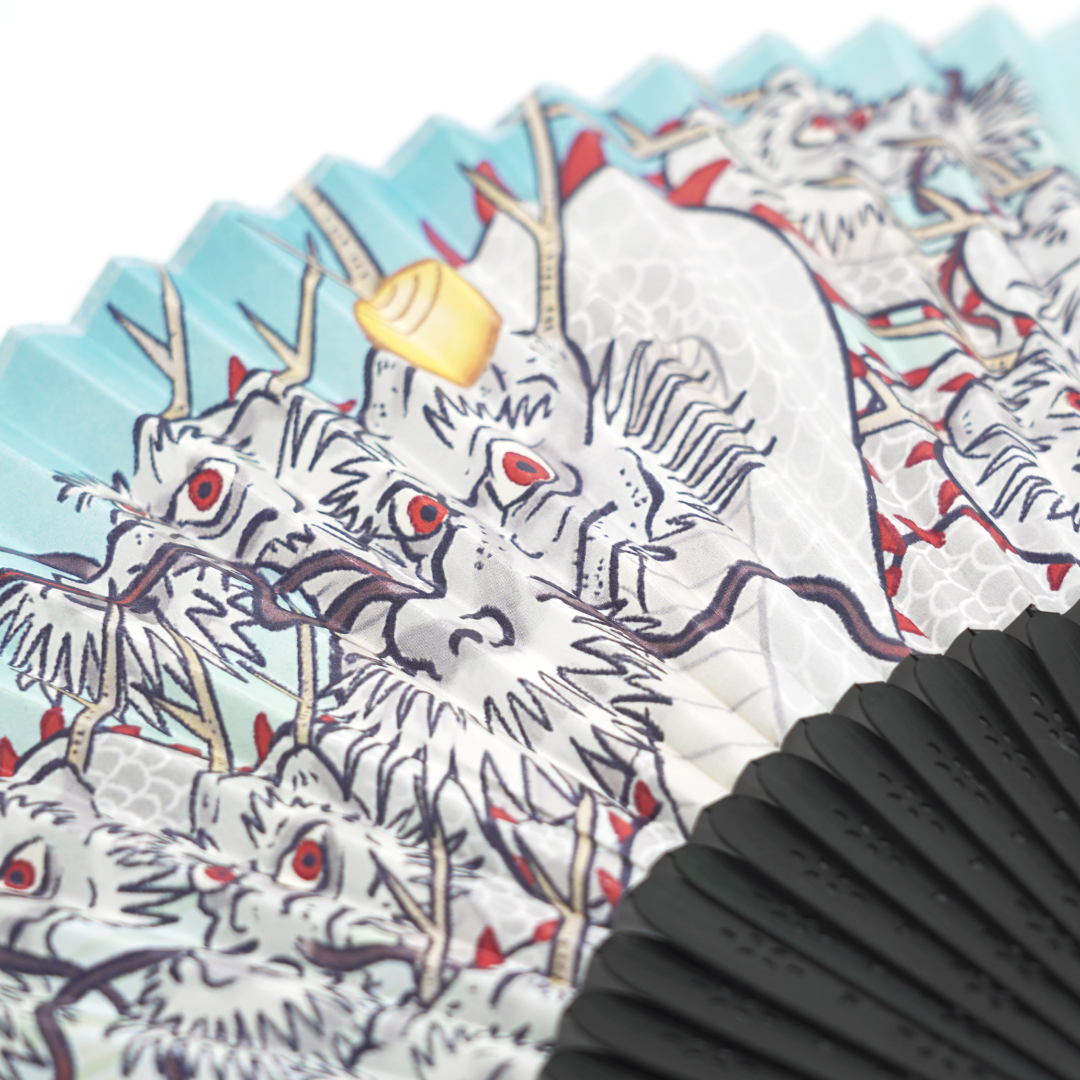 奇談扇子｜白山の九頭竜｜妖怪 × アート│マット・マイヤー│